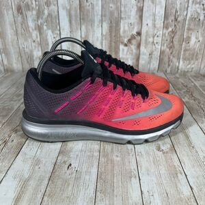 Nike Air Max Running Shoes Ombre Coral Pink Athletic‎ Sneakers Women's Size 8